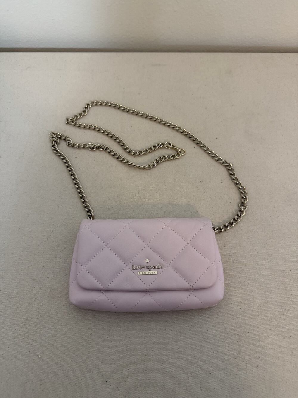 Kate Spade Pink Quilted Leather Emerson Place Emi Mini Crossbody Bag